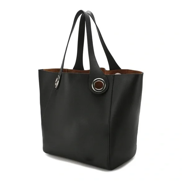 Burberry Large Black Leather Tote Bag. Brand new with Tags.  Dust bag included! - Picture 3 of 8